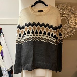 Men’s Theory Fair Isle Chunky Sweater